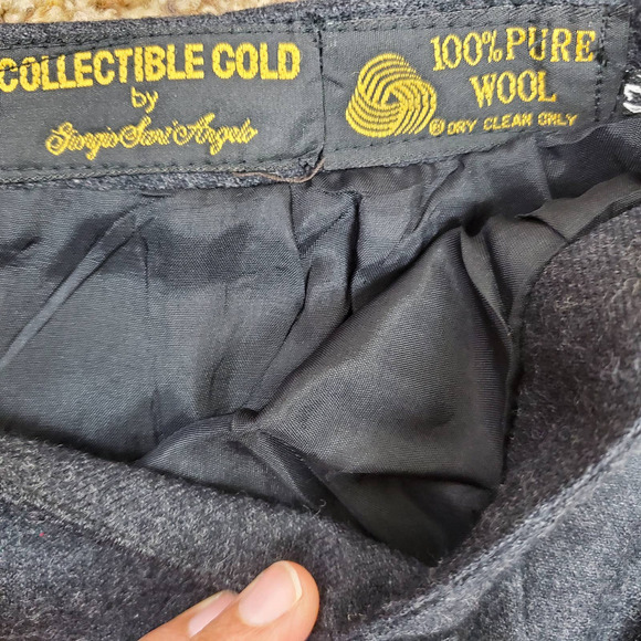 Collectible Gold by Giorgio Sant Angelo Wool Pencil Skirt - Picture 7 of 9